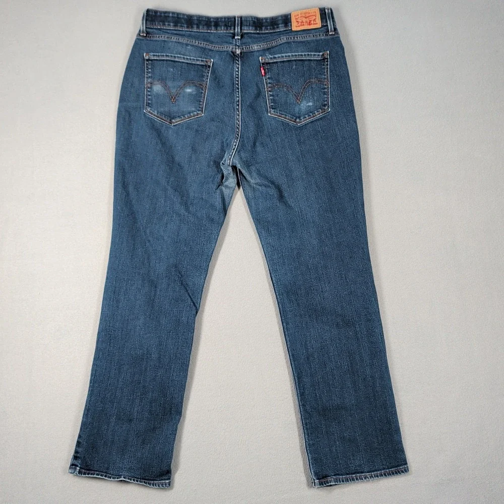 Levis 525 Perfect Waist Straight Leg Jeans Mens W33 L30‎ Blue Denim 15564-0045